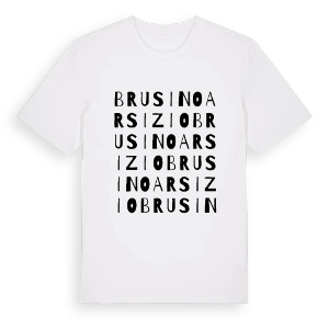 Brusino Arsizio ordlek t-shirt – ekologisk bomull t-shirt från Pinshirt