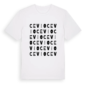 Cevio ordlek t-shirt – ekologisk bomull t-shirt från Pinshirt