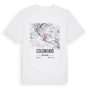 Coldrerio karta t-shirt – ekologisk bomull t-shirt från Pinshirt
