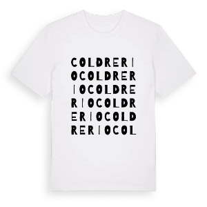 Coldrerio ordlek t-shirt – ekologisk bomull t-shirt från Pinshirt