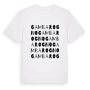 Gambarogno ordlek t-shirt – ekologisk bomull t-shirt från Pinshirt