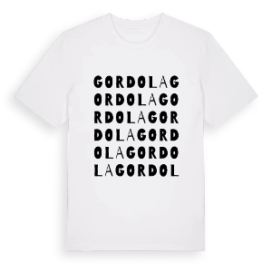 Gordola ordlek t-shirt – ekologisk bomull t-shirt från Pinshirt