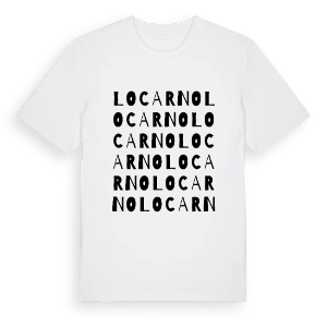 Locarno ordlek t-shirt – ekologisk bomull t-shirt från Pinshirt