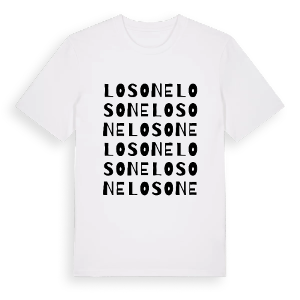 Losone ordlek t-shirt – ekologisk bomull t-shirt från Pinshirt