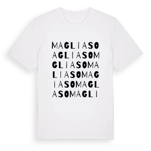 Magliaso ordlek t-shirt – ekologisk bomull t-shirt från Pinshirt