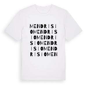 Mendrisio ordlek t-shirt – ekologisk bomull t-shirt från Pinshirt