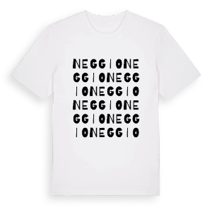 Neggio ordlek t-shirt – ekologisk bomull t-shirt från Pinshirt