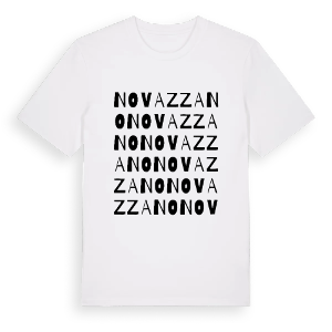 Novazzano ordlek t-shirt – ekologisk bomull t-shirt från Pinshirt