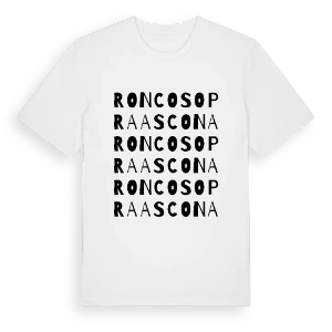 Ronco sopra Ascona ordlek t-shirt – ekologisk bomull t-shirt från Pinshirt