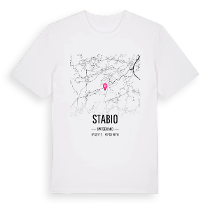 Stabio karta t-shirt – ekologisk bomull t-shirt från Pinshirt