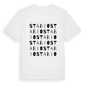 Stabio ordlek t-shirt – ekologisk bomull t-shirt från Pinshirt