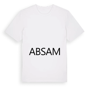 Jag älskar Absam t-shirt stort tryck – ekologisk bomull t-shirt från Pinshirt