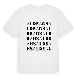 Aldrans ordlek t-shirt – ekologisk bomull t-shirt från Pinshirt