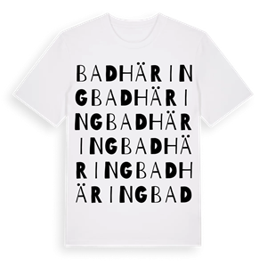 Bad Häring ordlek t-shirt – ekologisk bomull t-shirt från Pinshirt