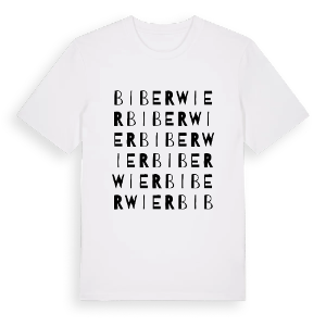 Biberwier ordlek t-shirt – ekologisk bomull t-shirt från Pinshirt