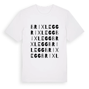 Brixlegg ordlek t-shirt – ekologisk bomull t-shirt från Pinshirt