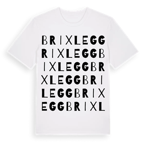 Brixlegg ordlek t-shirt – ekologisk bomull t-shirt från Pinshirt