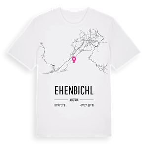 Ehenbichl karta t-shirt – ekologisk bomull t-shirt från Pinshirt