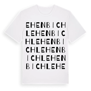 Ehenbichl ordlek t-shirt – ekologisk bomull t-shirt från Pinshirt