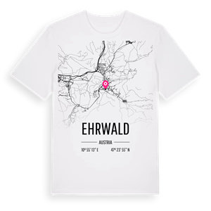 Ehrwald karta t-shirt – ekologisk bomull t-shirt från Pinshirt