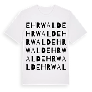 Ehrwald ordlek t-shirt – ekologisk bomull t-shirt från Pinshirt