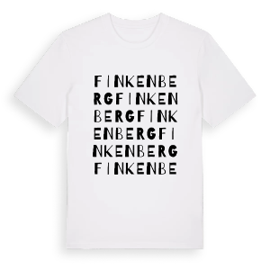 Finkenberg ordlek t-shirt – ekologisk bomull t-shirt från Pinshirt