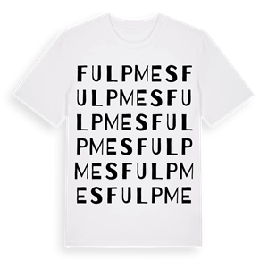 Fulpmes ordlek t-shirt – ekologisk bomull t-shirt från Pinshirt
