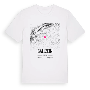 Gallzein karta t-shirt – ekologisk bomull t-shirt från Pinshirt