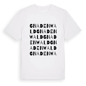 Gnadenwald ordlek t-shirt – ekologisk bomull t-shirt från Pinshirt