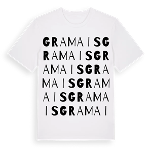 Gramais ordlek t-shirt – ekologisk bomull t-shirt från Pinshirt