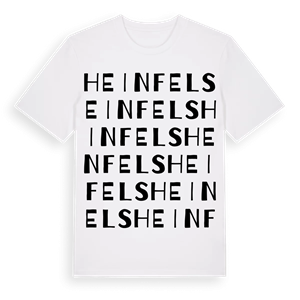 Heinfels ordlek t-shirt – ekologisk bomull t-shirt från Pinshirt