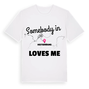 Någon i Heiterwang älskar mig t-shirt – ekologisk bomull t-shirt från Pinshirt