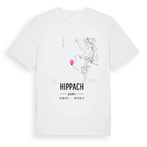 Hippach karta t-shirt – ekologisk bomull t-shirt från Pinshirt