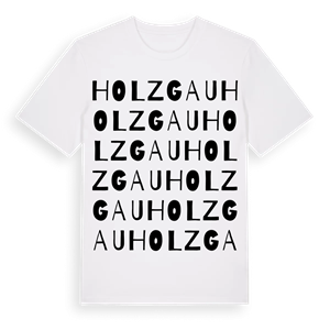 Holzgau ordlek t-shirt – ekologisk bomull t-shirt från Pinshirt