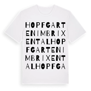 Hopfgarten im Brixental ordlek t-shirt – ekologisk bomull t-shirt från Pinshirt