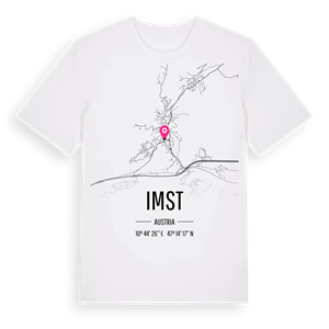 Imst karta t-shirt – ekologisk bomull t-shirt från Pinshirt