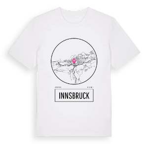 Innsbruck t-shirt – ekologisk bomull t-shirt från Pinshirt