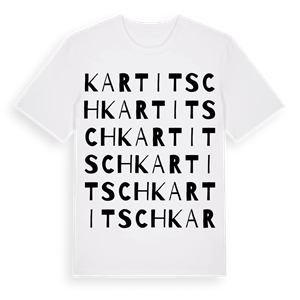 Kartitsch ordlek t-shirt – ekologisk bomull t-shirt från Pinshirt