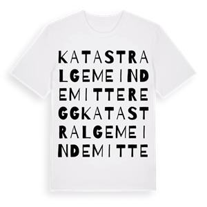 Katastralgemeinde Mitteregg ordlek t-shirt – ekologisk bomull t-shirt från Pinshirt