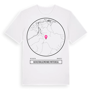 Katastralgemeinde Mitteregg t-shirt – ekologisk bomull t-shirt från Pinshirt