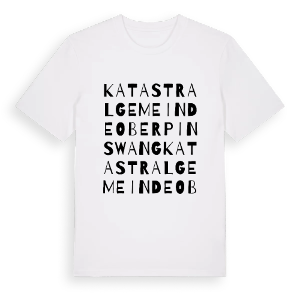 Katastralgemeinde Oberpinswang ordlek t-shirt – ekologisk bomull t-shirt från Pinshirt