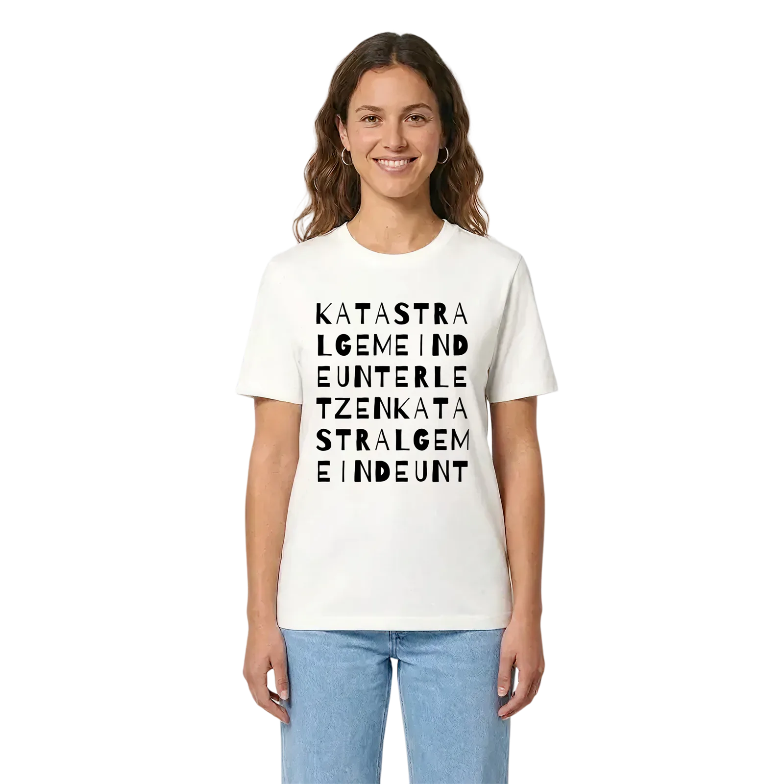 Katastralgemeinde Unterletzen ordlek t-shirt – White, i miljö
