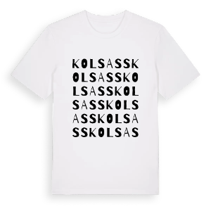 Kolsass ordlek t-shirt – ekologisk bomull t-shirt från Pinshirt