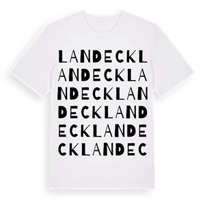 Landeck ordlek t-shirt – ekologisk bomull t-shirt från Pinshirt