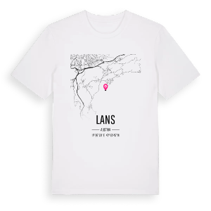 Lans karta t-shirt – ekologisk bomull t-shirt från Pinshirt