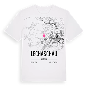 Lechaschau karta t-shirt – ekologisk bomull t-shirt från Pinshirt
