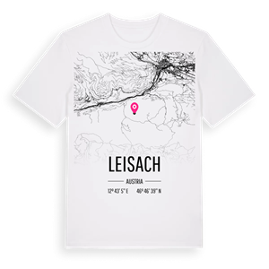 Leisach karta t-shirt – ekologisk bomull t-shirt från Pinshirt