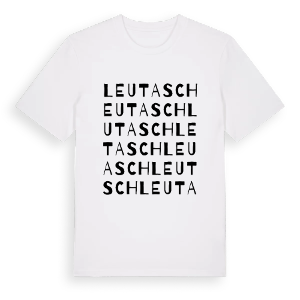 Leutasch ordlek t-shirt – ekologisk bomull t-shirt från Pinshirt