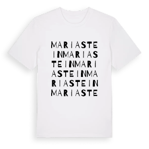 Mariastein ordlek t-shirt – ekologisk bomull t-shirt från Pinshirt