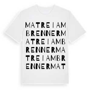 Matrei am Brenner ordlek t-shirt – ekologisk bomull t-shirt från Pinshirt